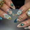 10012 Gilded Azure Floral Fantasy
