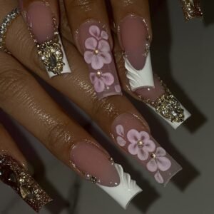 Blush Blossom & Gilded Ruffles