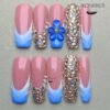 Pink-Blue Floral Gem · Sweet-Luxury Elegant Emblem