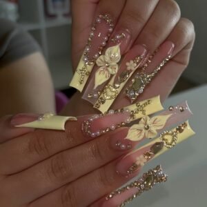 10120 Pink Floral Luxury Cross