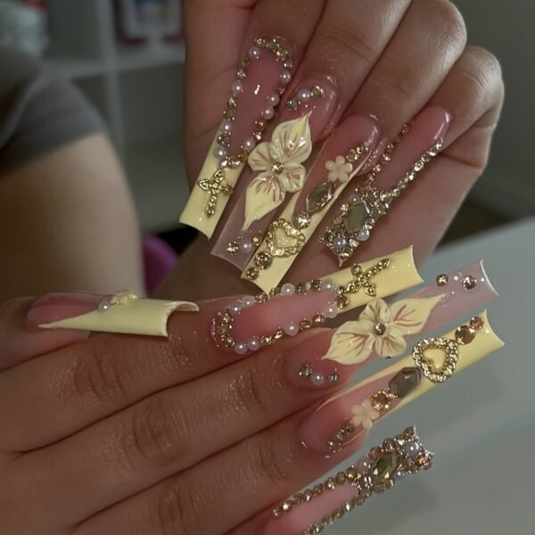 Pink Floral Luxury Cross