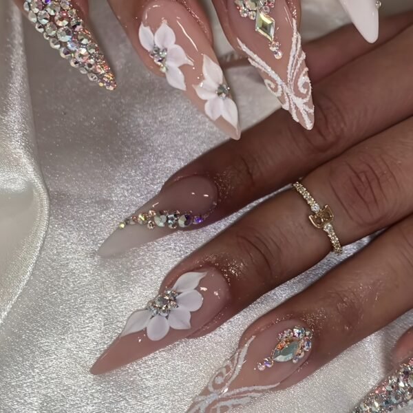 Pink Luxury Lace Floral Gem