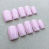 Pink Minimalist Elegant Short Nails