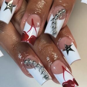 10173 Red Cool Cherry Nails