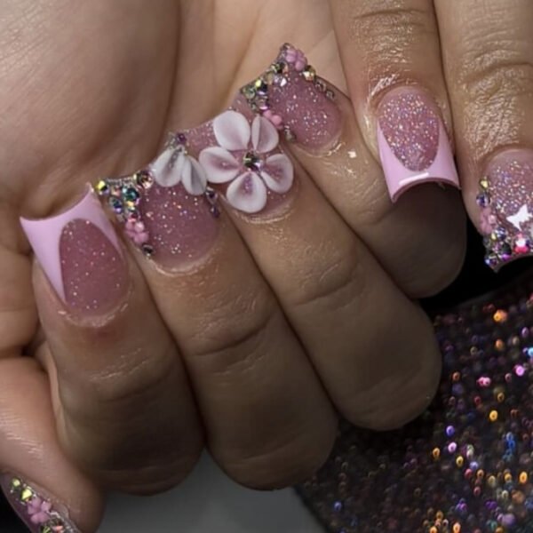 Pink Dream Floral Luxury Art