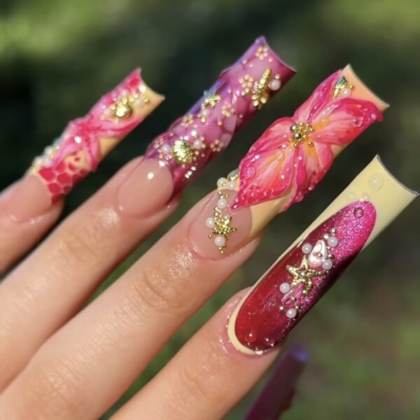 Ocean Rhyme Floral Diamond Dream Luxury Art