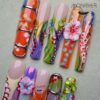 Colorful 3D Floral Luxury Press-on Nails