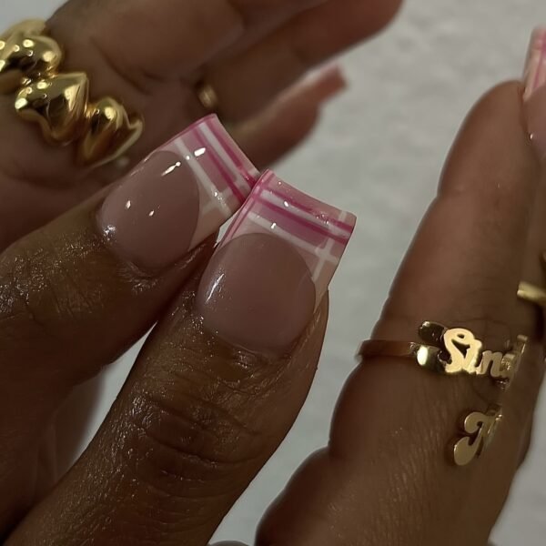 10011 Pink Plaid Sweet Elegant Rhyme