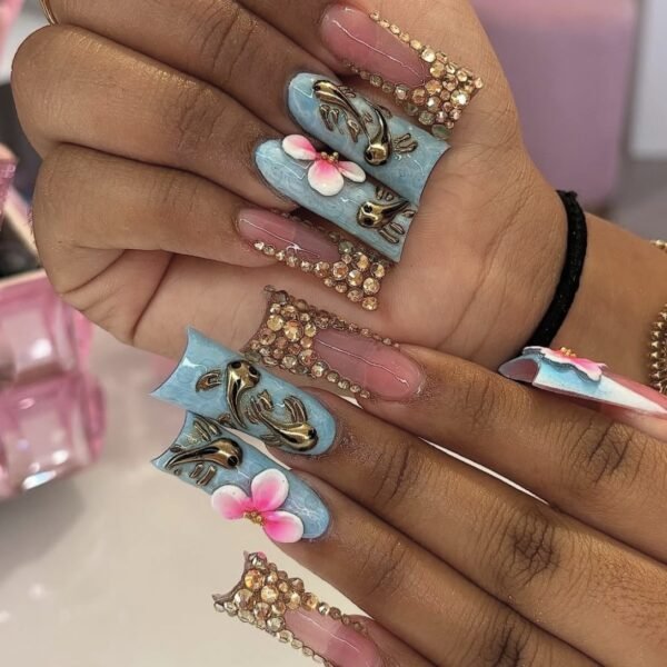 Golden Koi Floral Luxe Realm