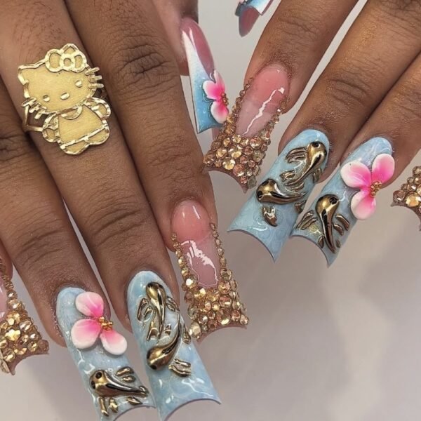 Golden Koi Floral Luxe Realm