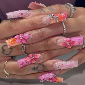 Pink Floral Swirl Rhyme