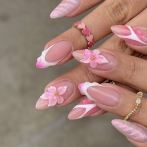 Pink Floral Swirl Rhyme