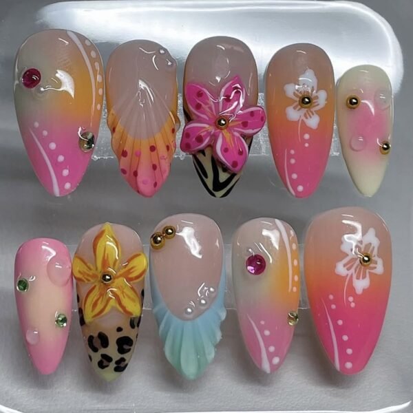 10262 Pink Summer Floral Island