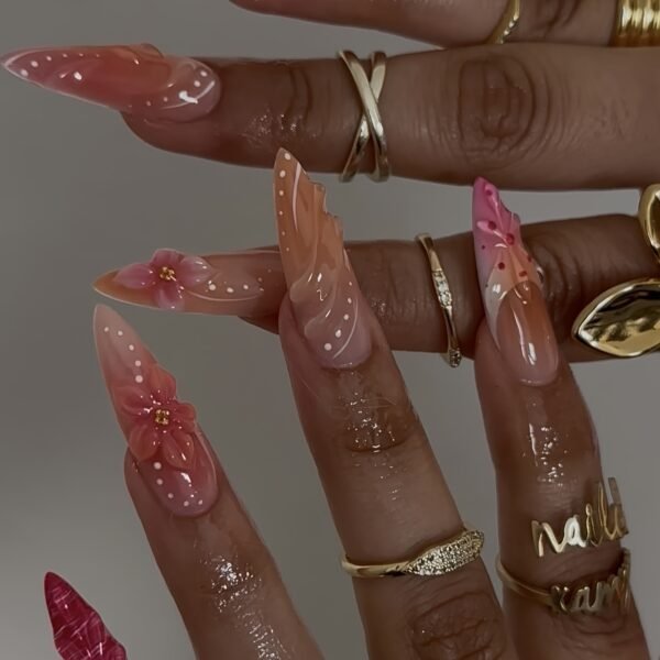 Pink Brown Floral Rhyme