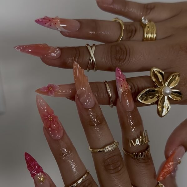 Pink Brown Floral Rhyme