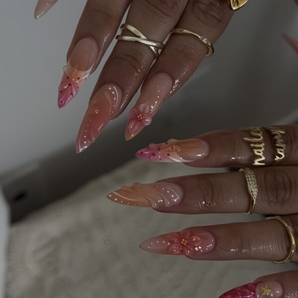 Pink Brown Floral Rhyme